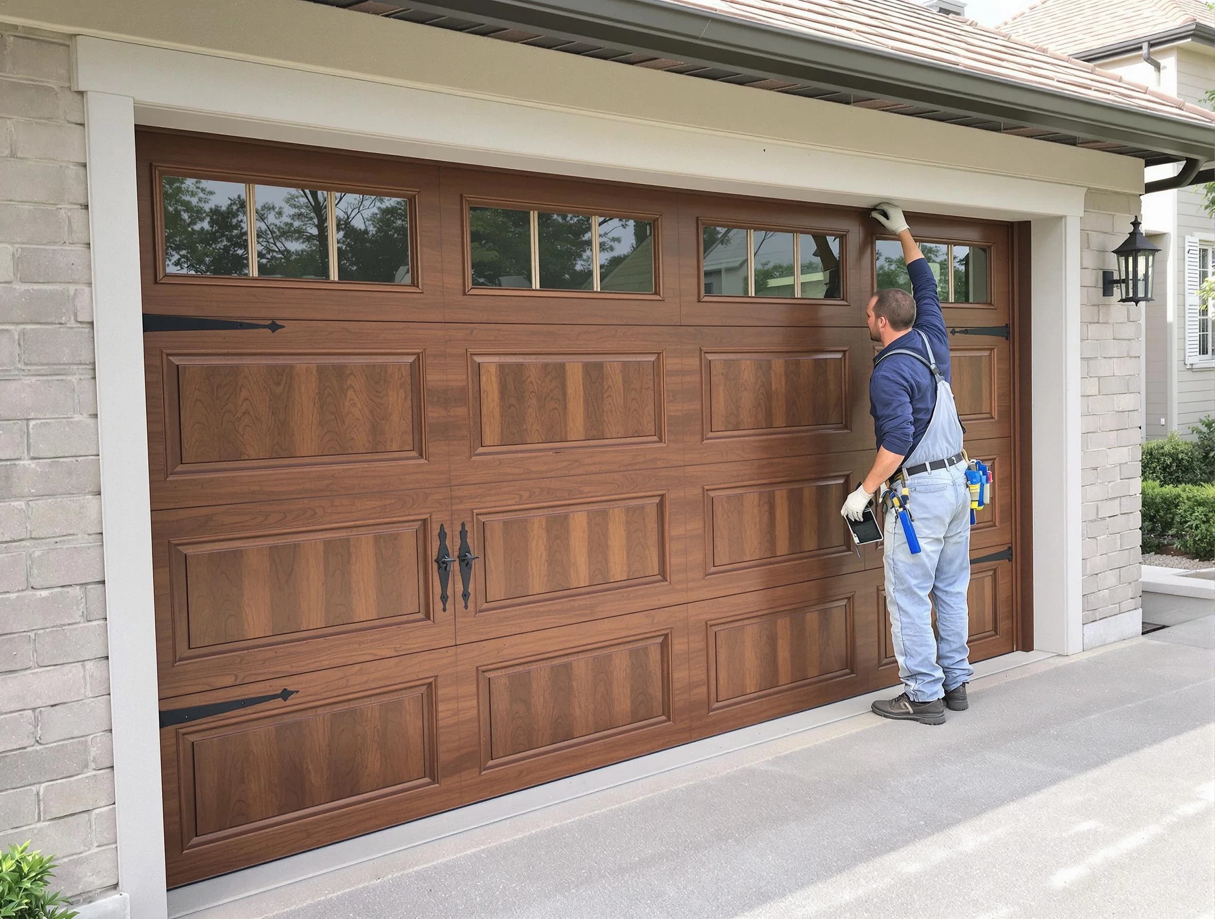 Custom garage door showcase by Millersville Garage Door Repair in Millersville