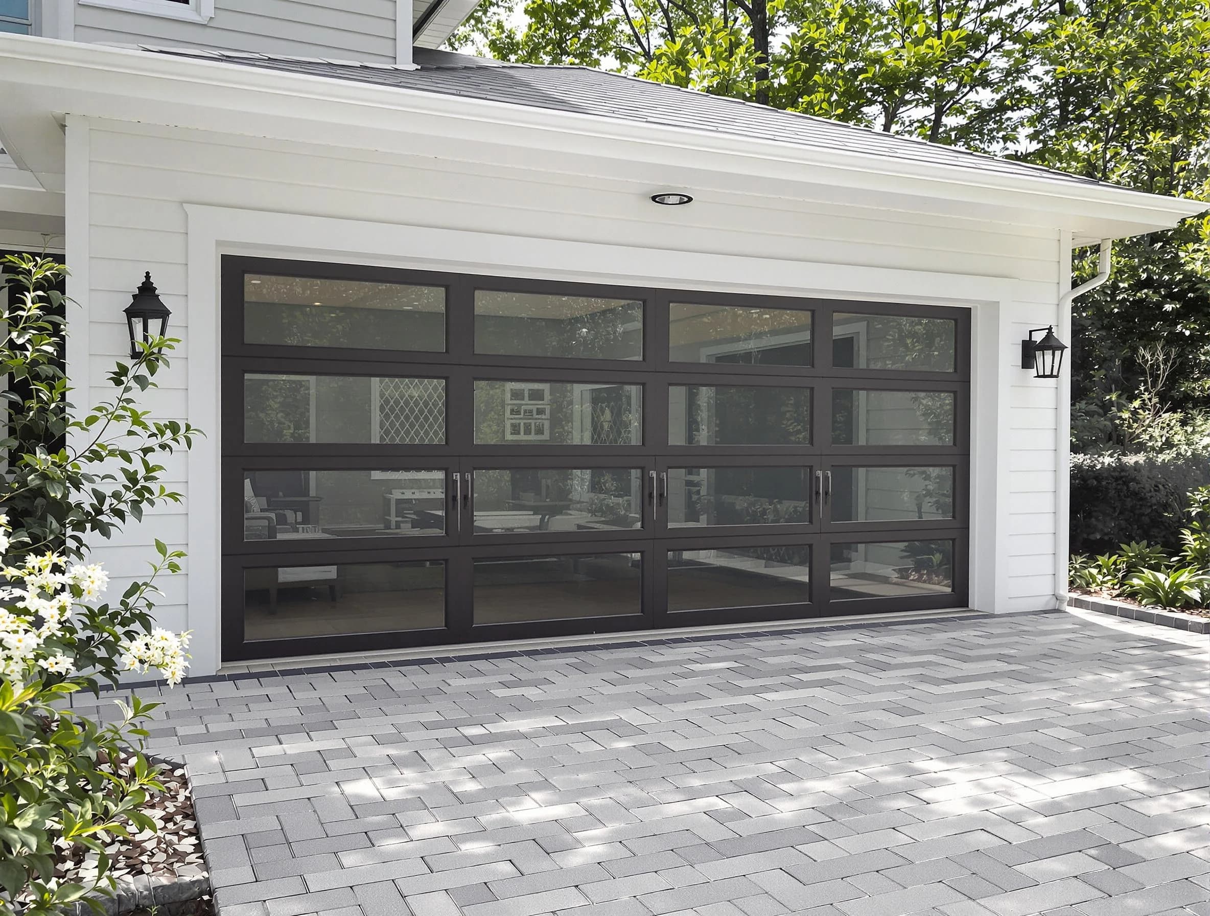 Millersville Garage Door Repair design specialist presenting custom garage door options to Millersville homeowner