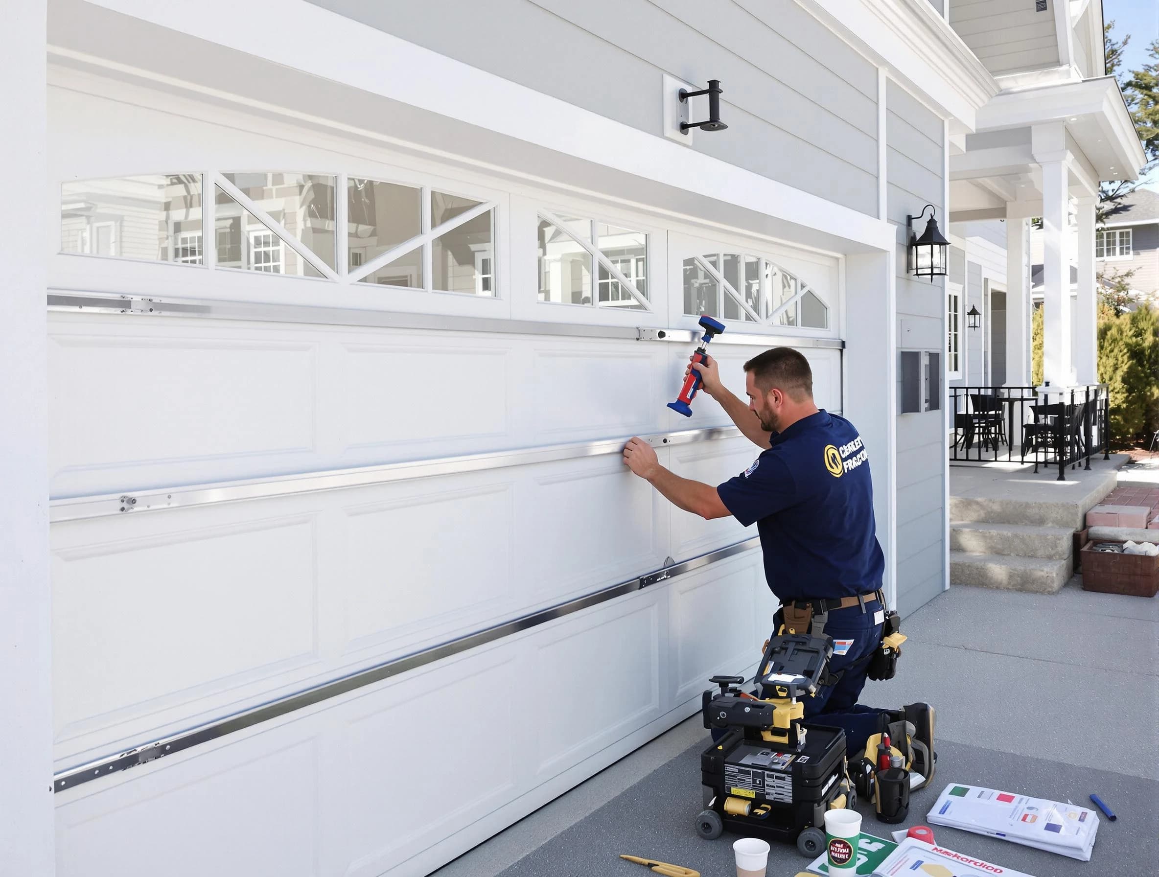 Professional garage door installation by Millersville Garage Door Repair in Millersville