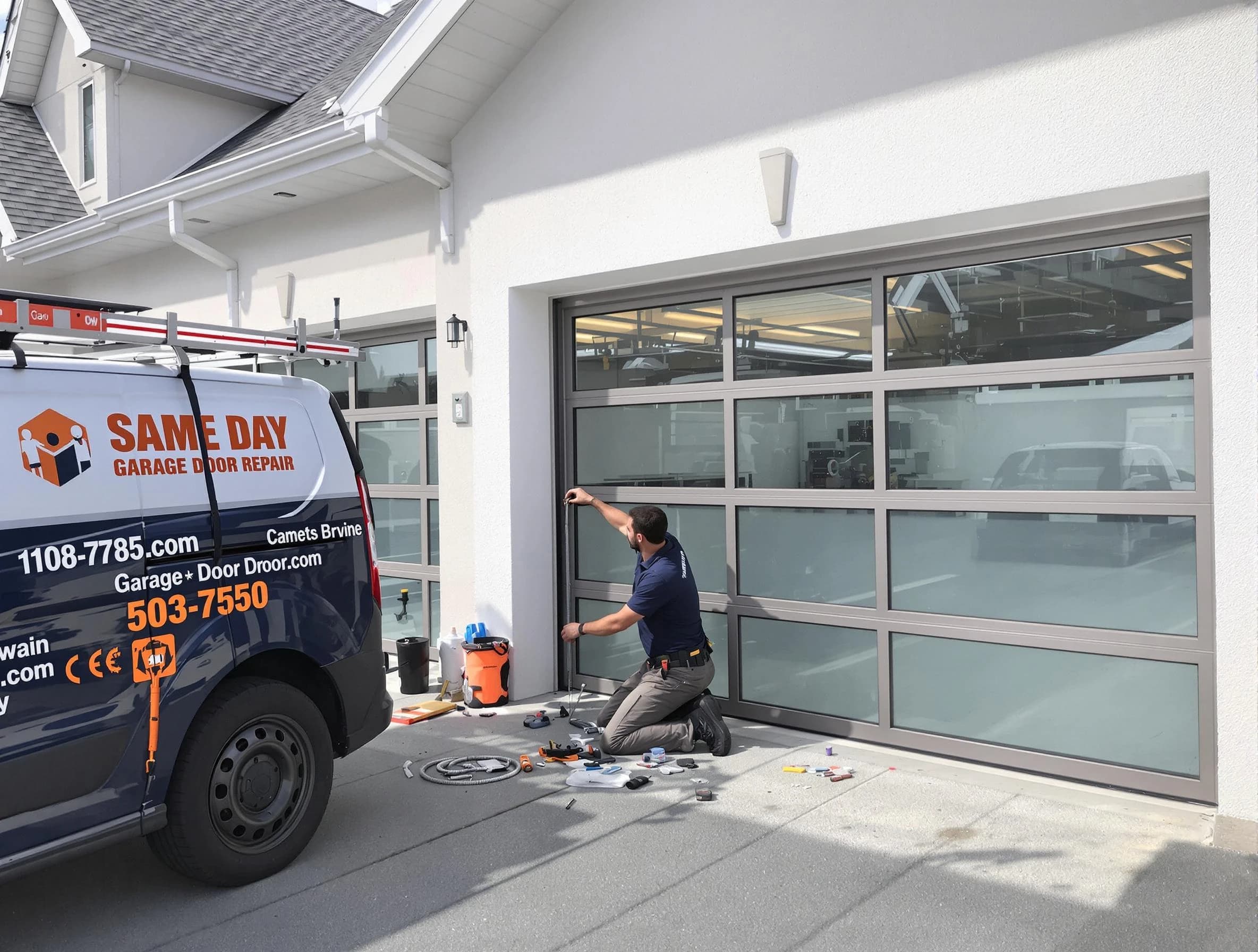 Same-day garage door repair service by Millersville Garage Door Repair in Millersville