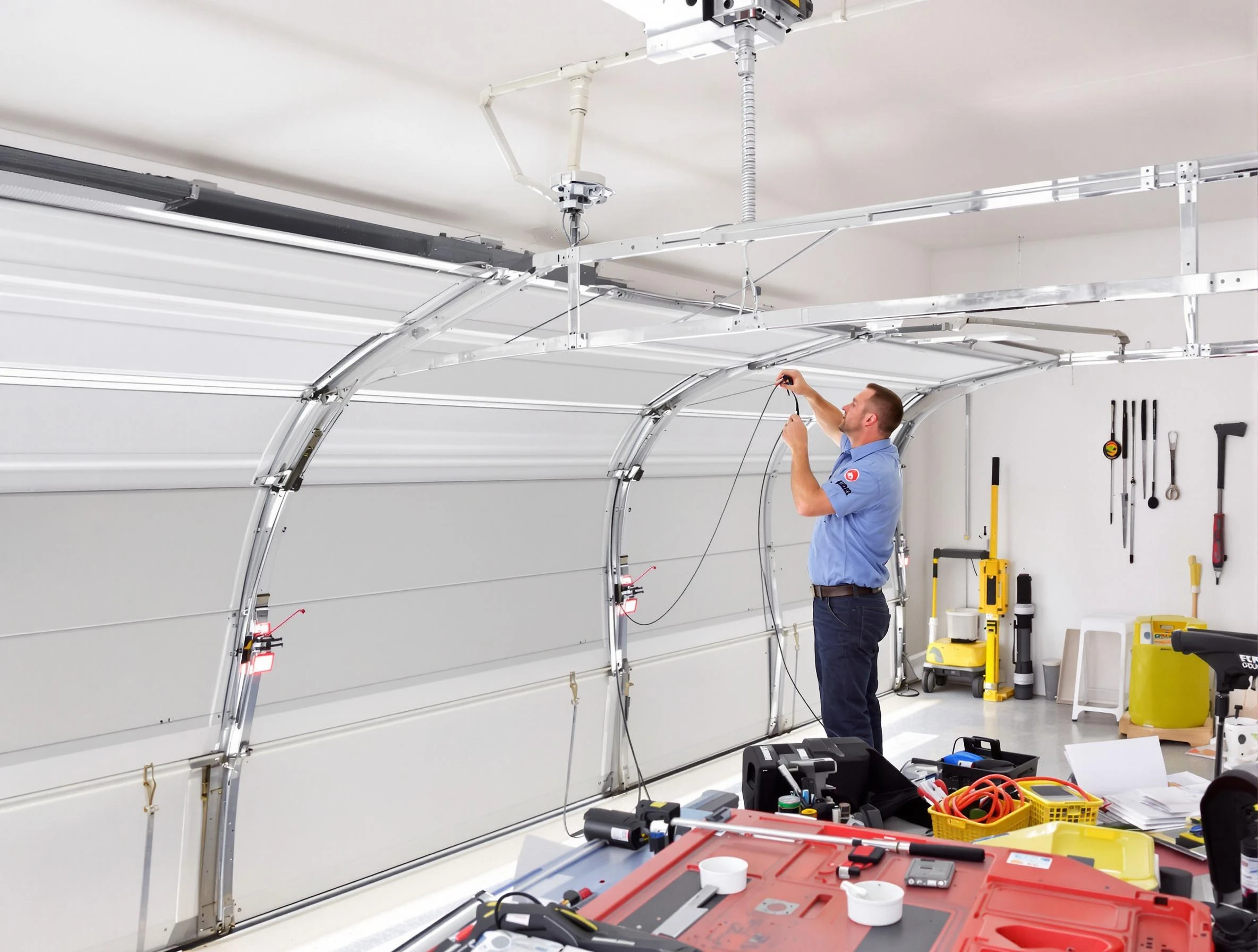 Garage door cable repair service by Millersville Garage Door Repair in Millersville