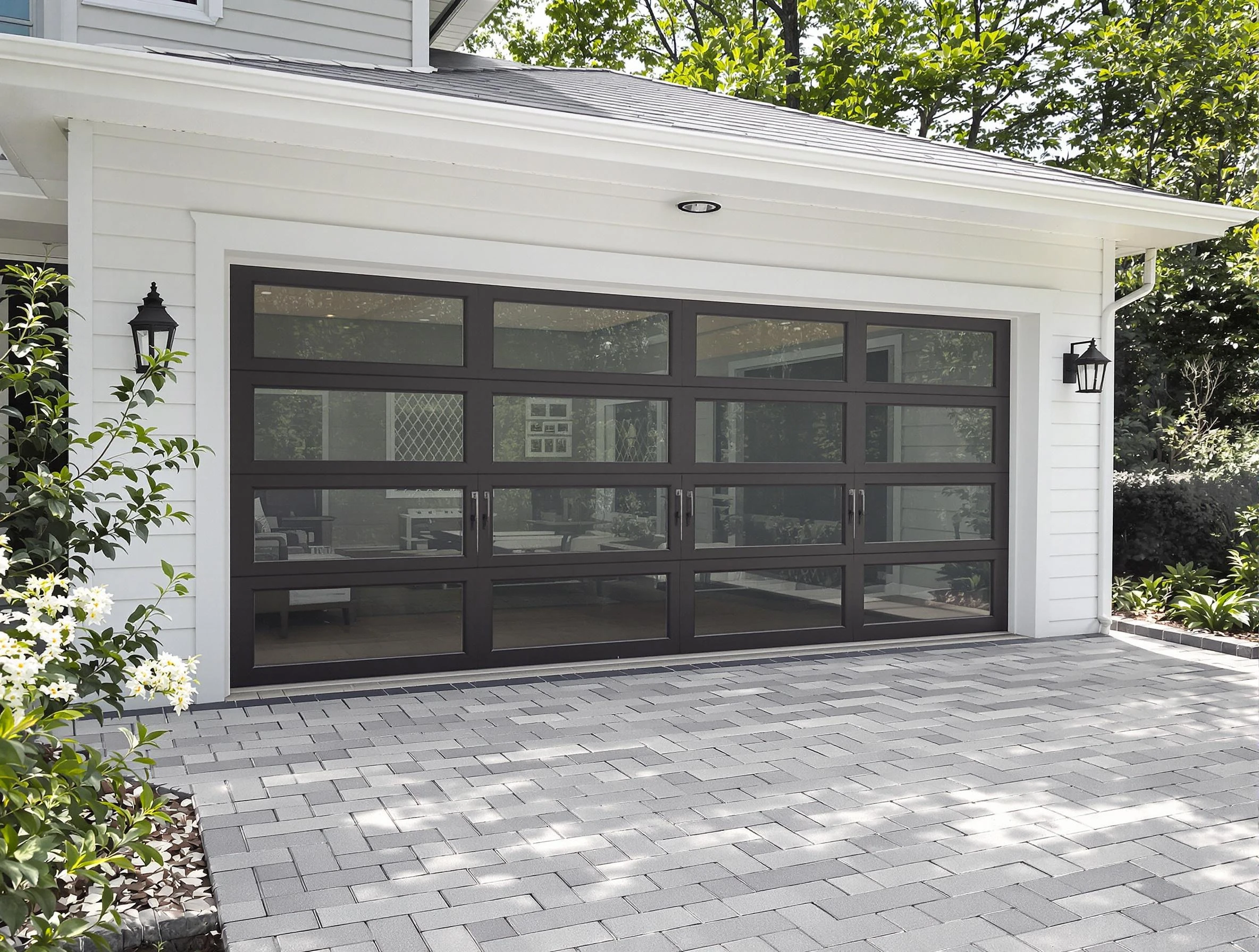 Millersville Garage Door Repair design specialist presenting custom garage door options to Millersville homeowner