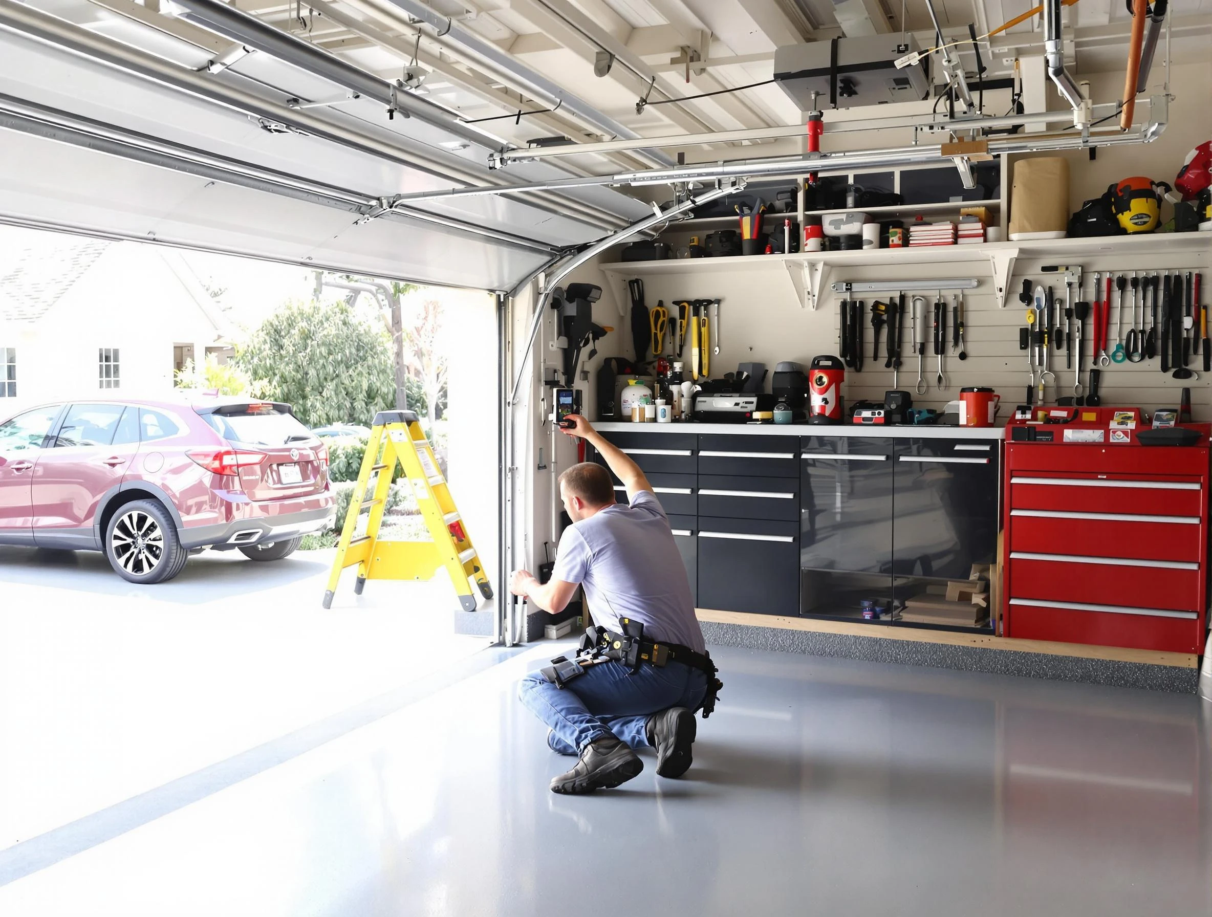 Local garage door repair service by Millersville Garage Door Repair in Millersville