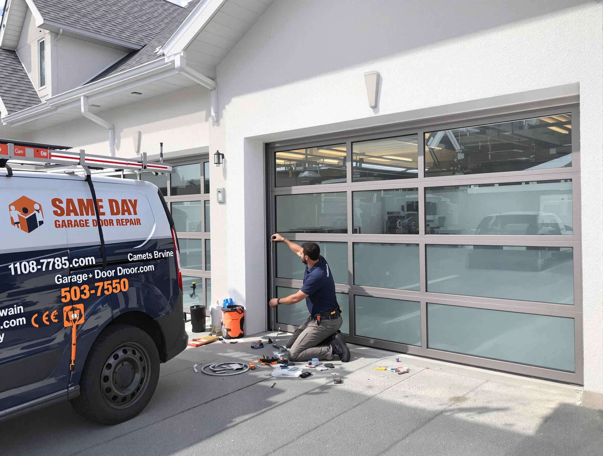 Same-day garage door repair service by Millersville Garage Door Repair in Millersville